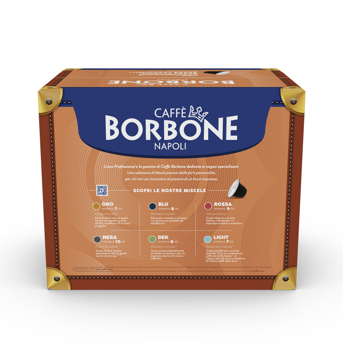 100 Capsules compatible with Nespresso®* Caffè Borbone BLACK